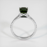 2.97 Ct. Greenish Brown Sapphire Ring, 14K White Gold 3