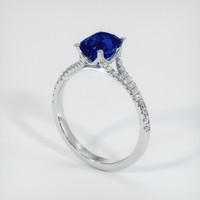 1.82 Ct. Sapphire Ring, 18K White Gold 2