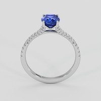 1.58 Ct. Blue Sapphire Ring, 18K White Gold 3