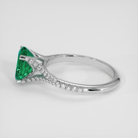 1.86 Ct. Emerald Ring, 18K White Gold 4