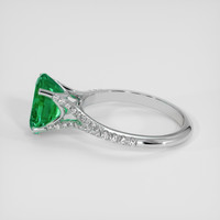 2.64 Ct. Emerald Ring, 18K White Gold 4