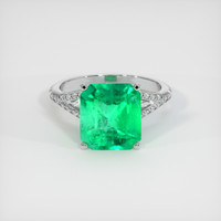 4.73 Ct. Emerald Ring, 18K White Gold 1