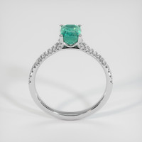 1.15 Ct. Emerald Ring, 18K White Gold 3