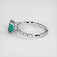 1.15 Ct. Emerald Ring, 18K White Gold 4