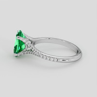 1.76 Ct. Emerald Ring, 18K White Gold 4
