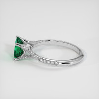 1.41 Ct. Emerald Ring, 18K White Gold 4