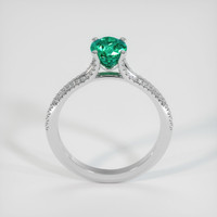 1.05 Ct. Emerald Ring, 18K White Gold 3