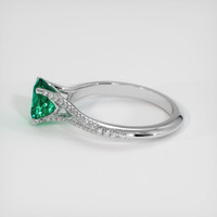 1.05 Ct. Emerald Ring, 18K White Gold 4