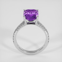 3.29 Ct. Purple Amethyst Ring, 18K White Gold 3