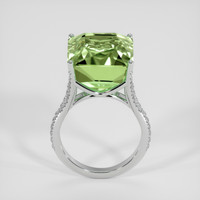 16.69 Ct. Green Tourmaline Ring, 18K White Gold 3