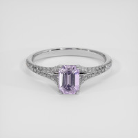 0.97 Ct. Purple Spinel Ring, 18K White Gold 1