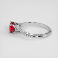 1.11 Ct. Ruby Ring, 18K White Gold 4