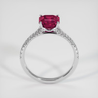 2.07 Ct. Ruby Ring, 18K White Gold 3