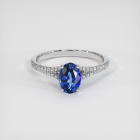 1.14 Ct. Sapphire Ring, 18K White Gold 1