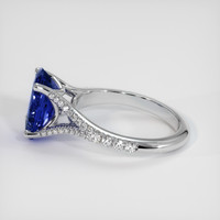 3.48 Ct. Sapphire Ring, 18K White Gold 4