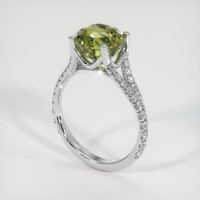 3.76 Ct. Bi Color Sapphire Ring, 18K White Gold 2
