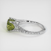 3.76 Ct. Bi Color Sapphire Ring, 18K White Gold 4