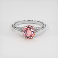 2.01 Ct. Sapphire Ring, 18K White Gold 1