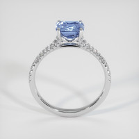 1.05 Ct. Blue Sapphire Ring, 18K White Gold 3
