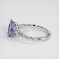 3.65 Ct. Sapphire Ring, 18K White Gold 4