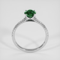1.22 Ct. Green Sapphire Ring, 18K White Gold 3
