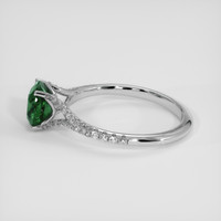 1.22 Ct. Green Sapphire Ring, 18K White Gold 4