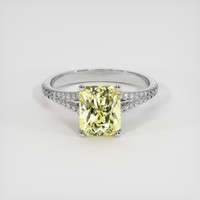 3.44 Ct. Sapphire Ring, 18K White Gold 1