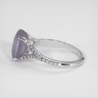 5.89 Ct. Bluish Purple Sapphire Ring, 18K White Gold 4