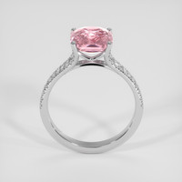 3.08 Ct. Pink Sapphire Ring, 18K White Gold 3