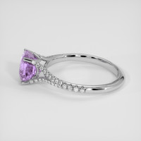 2.15 Ct. Purple Sapphire Ring, 18K White Gold 4