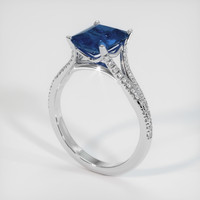 2.54 Ct. Sapphire Ring, 18K White Gold 2