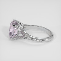5.20 Ct. Pink Sapphire Ring, 18K White Gold 4