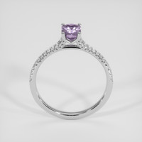 0.79 Ct. Purple Sapphire Ring, 18K White Gold 3