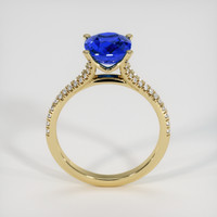 3.04 Ct. Blue Sapphire Ring, 14K Yellow Gold 3