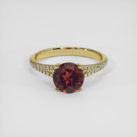 1.67 Ct. Red Almandine Garnet Ring, 14K Yellow Gold 1