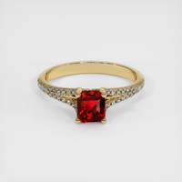 1.65 Ct. Ruby Ring, 14K Yellow Gold 1