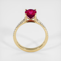 2.09 Ct. Ruby Ring, 14K Yellow Gold 3