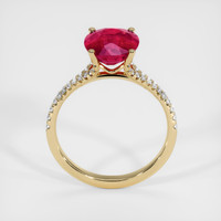 3.00 Ct. Ruby Ring, 14K Yellow Gold 3