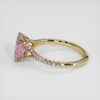 2.89 Ct. Purplish Pink Sapphire Ring, 14K Yellow Gold 4