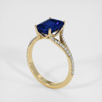 3.05 Ct. Sapphire Ring, 14K Yellow Gold 2