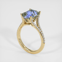 4.33 Ct. Bi Color Sapphire Ring, 14K Yellow Gold 2
