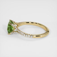 1.41 Ct. Green Sapphire Ring, 14K Yellow Gold 4