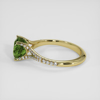 4.01 Ct. Green Sapphire Ring, 14K Yellow Gold 4