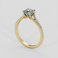 1.33 Ct. Bi Color Sapphire Ring, 14K Yellow Gold 2
