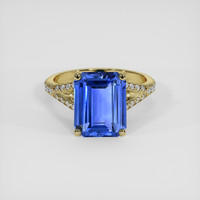 5.06 Ct. Blue Sapphire Ring, 14K Yellow Gold 1