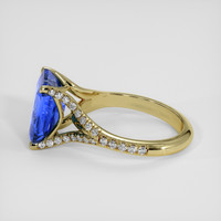 5.06 Ct. Blue Sapphire Ring, 14K Yellow Gold 4