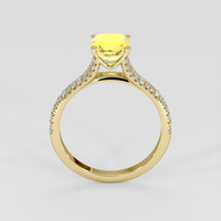 2.07 Ct. Yellow Sapphire Ring, 14K Yellow Gold 3