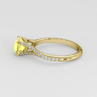 2.07 Ct. Yellow Sapphire Ring, 14K Yellow Gold 4