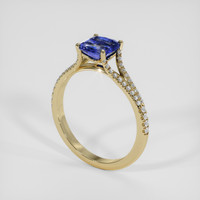 1.14 Ct. Bi Color Sapphire Ring, 14K Yellow Gold 2