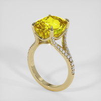 9.73 Ct. Yellow Sapphire Ring, 14K Yellow Gold 2